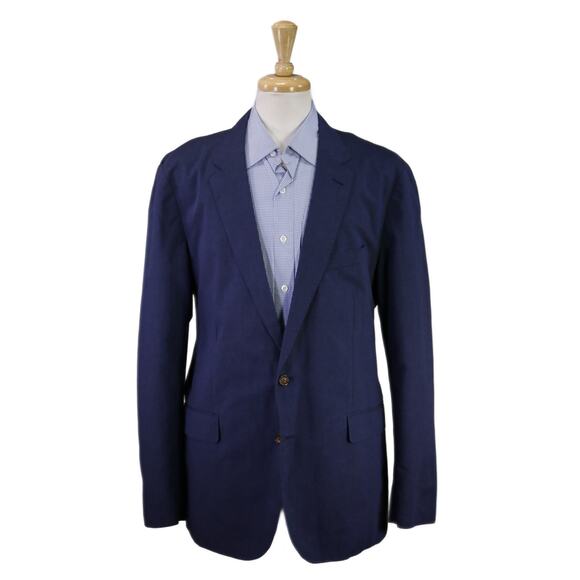 J. Crew Ludlow Men's Slim Fit Cotton Linen Blazer Jacket 46L - Picture 1 of 11